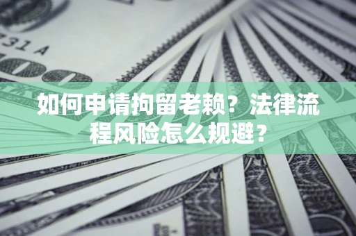 北京如何申请拘留老赖？法律流程风险怎么规避？