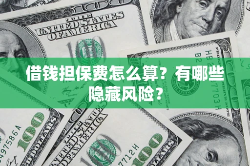 北京借钱担保费怎么算？有哪些隐藏风险？