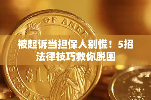 北京被起诉当担保人别慌！5招法律技巧救你脱困