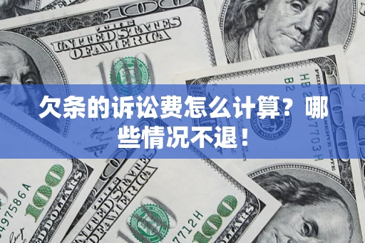 北京欠条的诉讼费怎么计算？哪些情况不退！