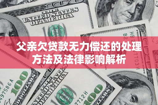 北京父亲欠贷款无力偿还的处理方法及法律影响解析