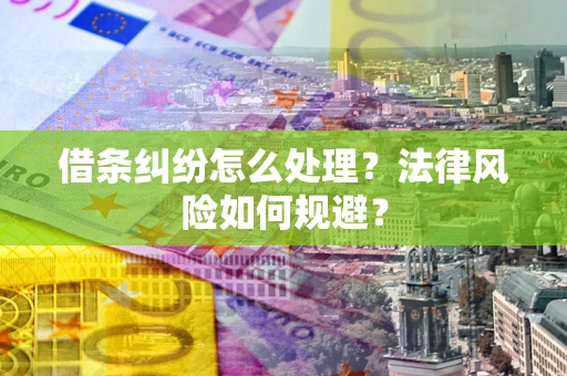 北京借条纠纷怎么处理？法律风险如何规避？