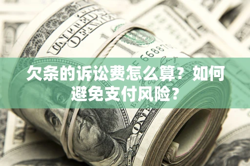 北京欠条的诉讼费怎么算？如何避免支付风险？