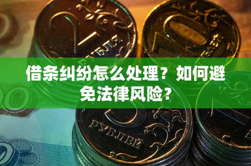 北京借条纠纷怎么处理？如何避免法律风险？