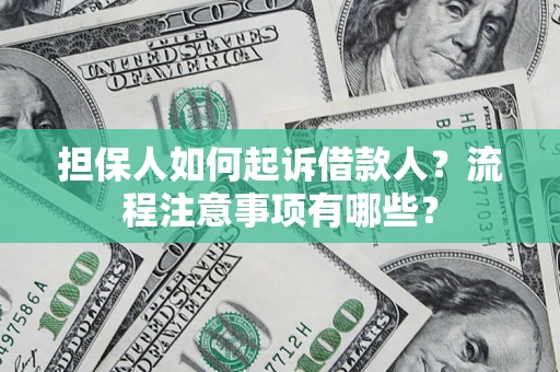北京担保人如何起诉借款人？流程注意事项有哪些？
